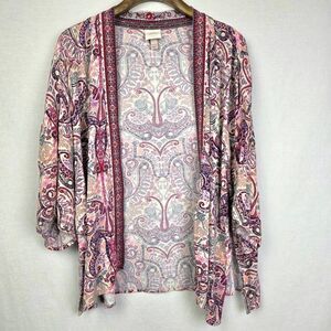 Knox Rose Boho Kimono Cardigan XL XXL Paisley